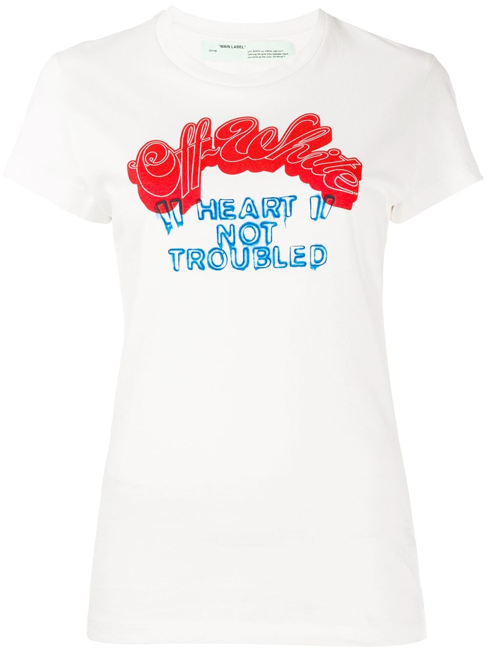 Off-White Heart Not Troubled T-shirt - Farfetch