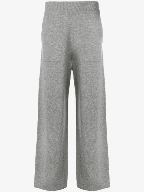Barrie flared knitted trousers