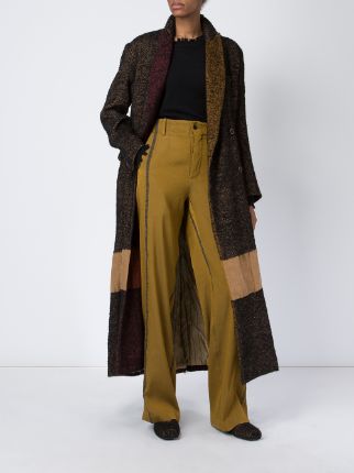 UMA WANG UW3032 UW246 MUSTARD/BROWN Acrylic/Virgin Wool/Polyester/Linen/Flax展示图