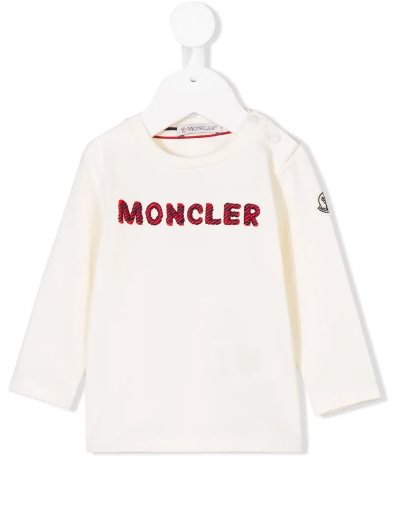 Moncler Kids толстовка с вышитым логотипом