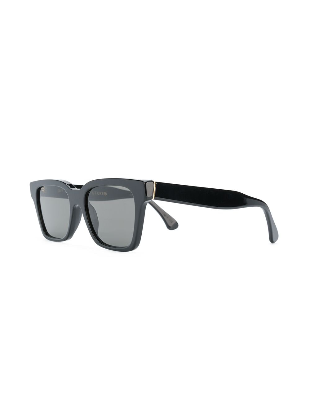 Retrosuperfuture zonnebril met vierkant montuur - Zwart