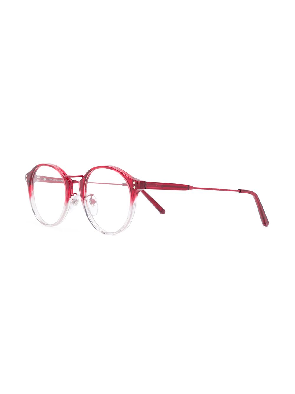 Retrosuperfuture contrast round glasses - Rood