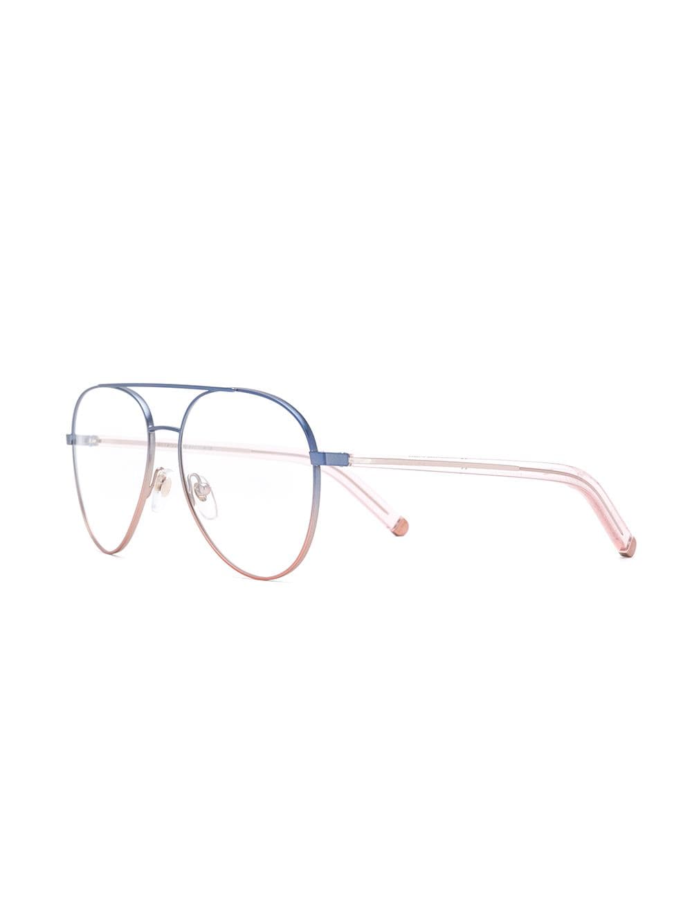 Retrosuperfuture contrast aviator glasses - Blauw