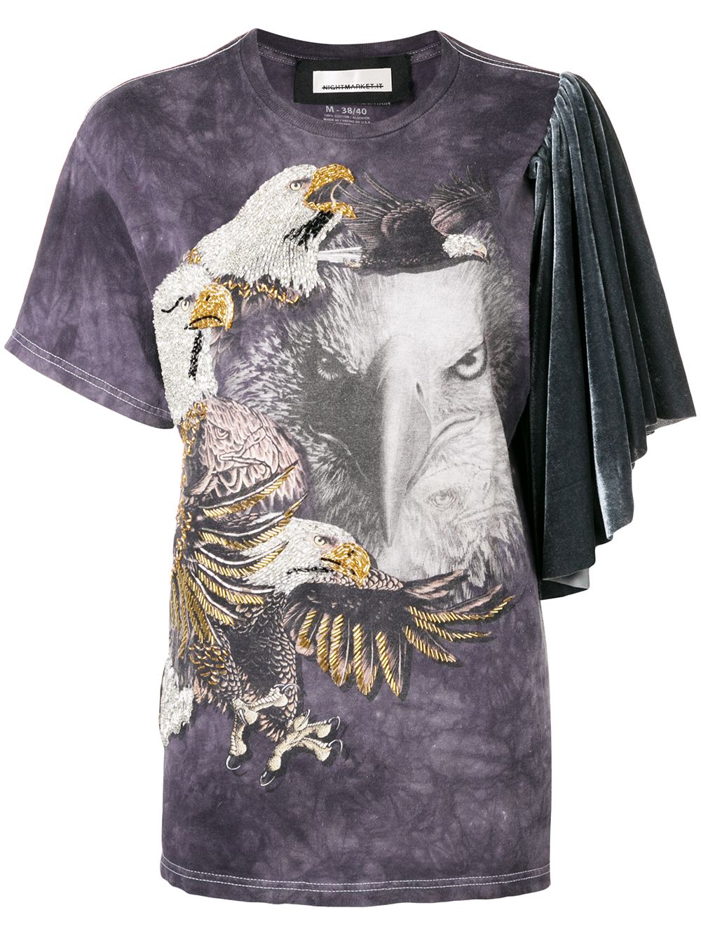 фото Night market eagle embroidered t-shirt