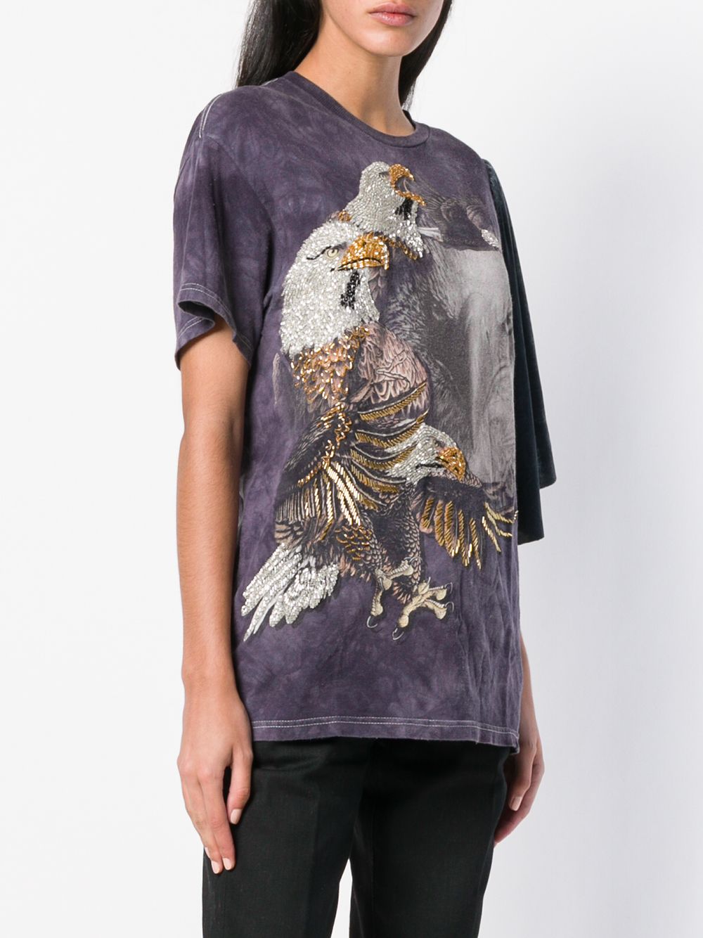 фото Night market eagle embroidered t-shirt