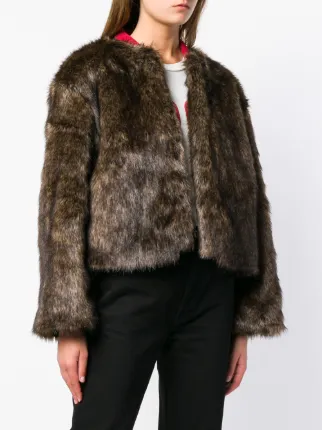 faux fur jacket展示图