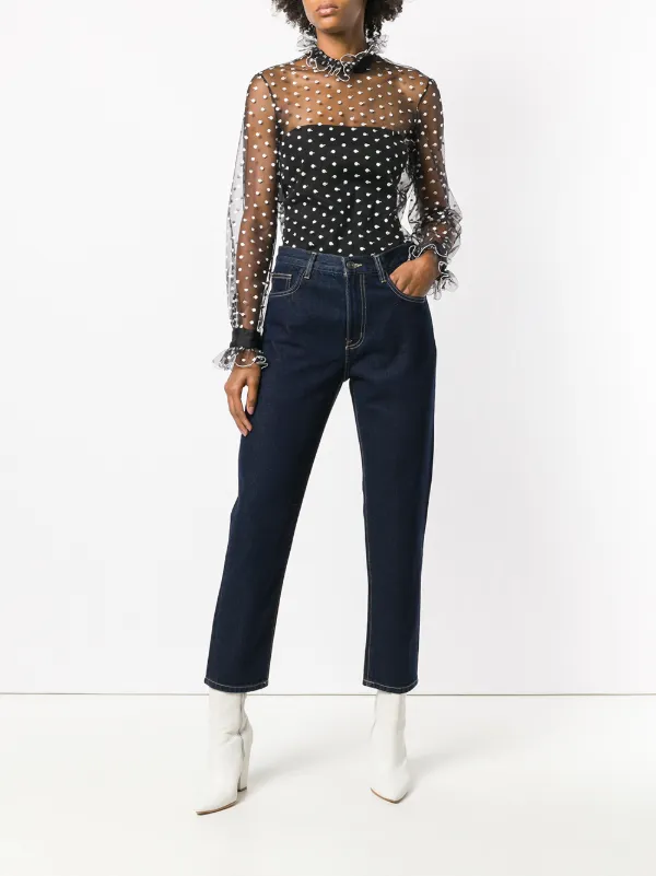 Shop Current/Elliott cropped straight 