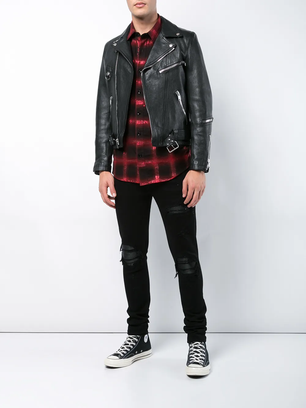 Amiri checked button-down shirt $501 - Buy Online AW18 - Quick Shipping, Price