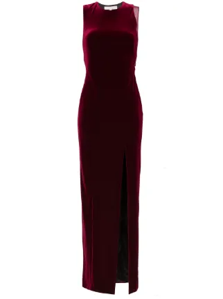 Shop red Galvan crescent thigh split 