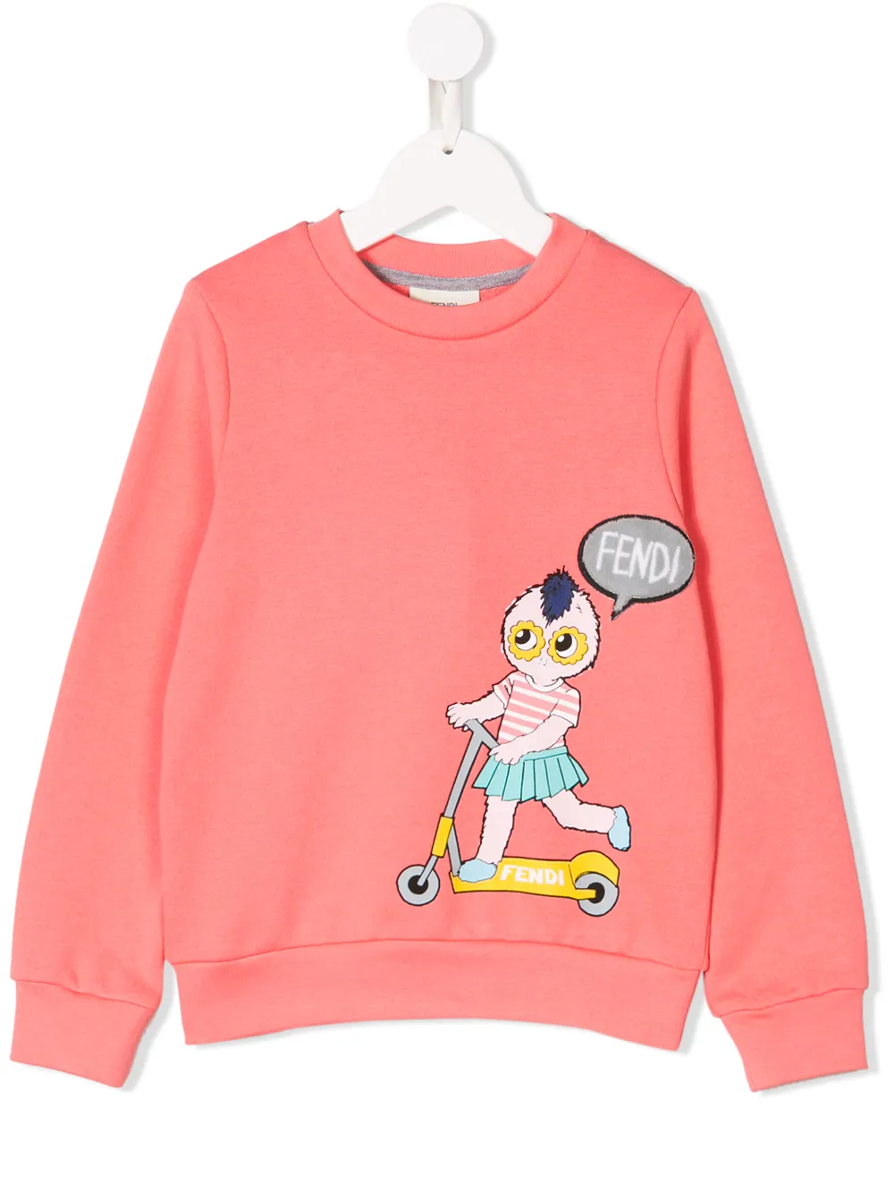 Fendi Kids monster print sweatshirt Fendi Kids monster print sweatshirt