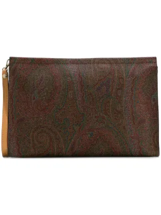 patterned clutch bag