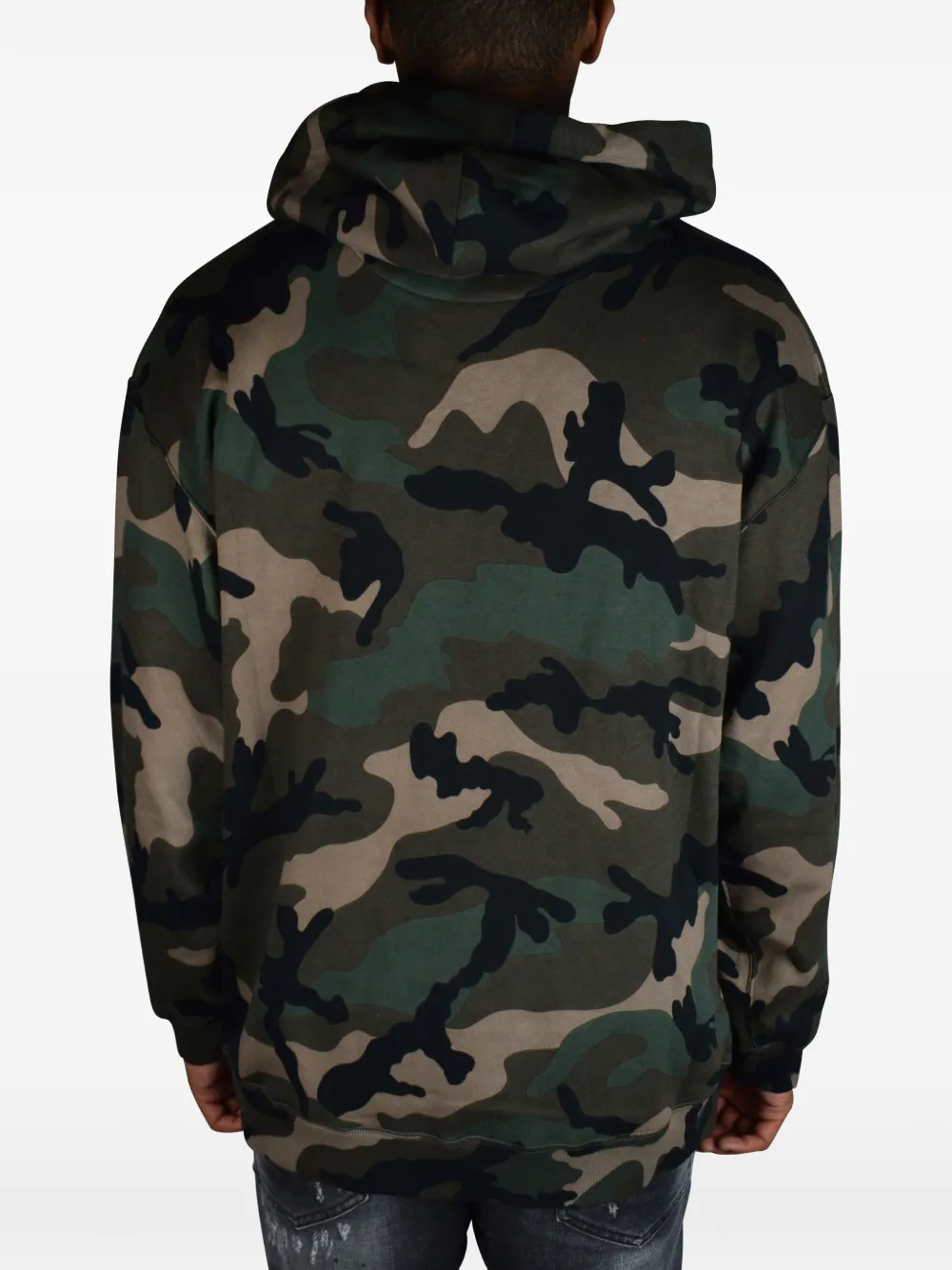  Valentino Garavani Kapuzenpullover Mit Logo Print   Grün 
