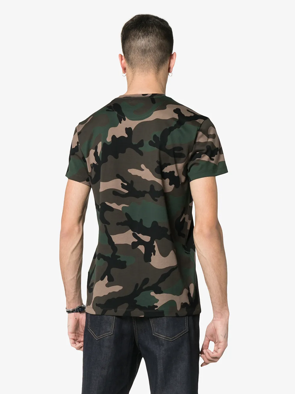Valentino Garavani T-shirt met camouflageprint en logo Groen