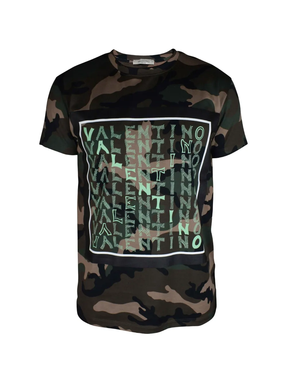Valentino Garavani T-Shirt mit Camouflage-Print - Grün