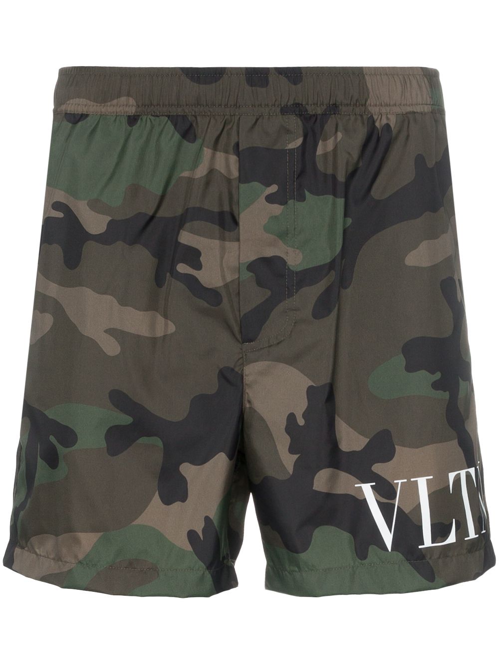 фото Valentino плавательные шорты 'VLTN' с камуфляжным принтом