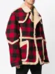 R13 Jacke mit Shearling-Futter