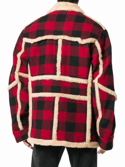shearling-lined plaid jacket | R13 