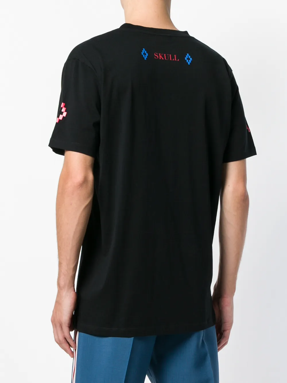 COUNTY OF MILAN T-shirt met schedelprint Zwart