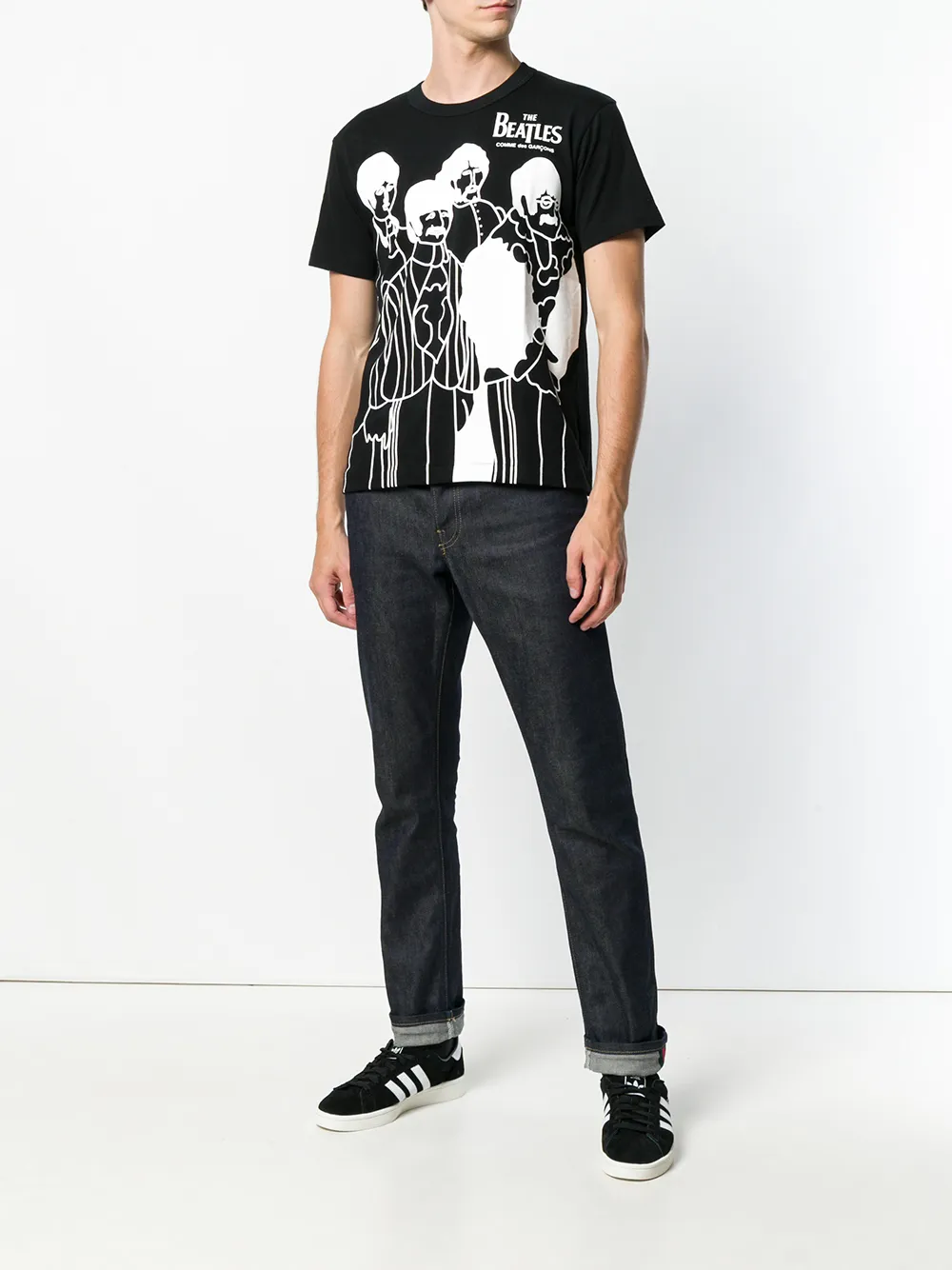 The Beatles X Comme Des Garçons The Beatles T-shirt - Zwart
