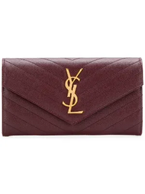 Saint laurent portacarte trapuntato - nero. donna farfetch - Stileo.it