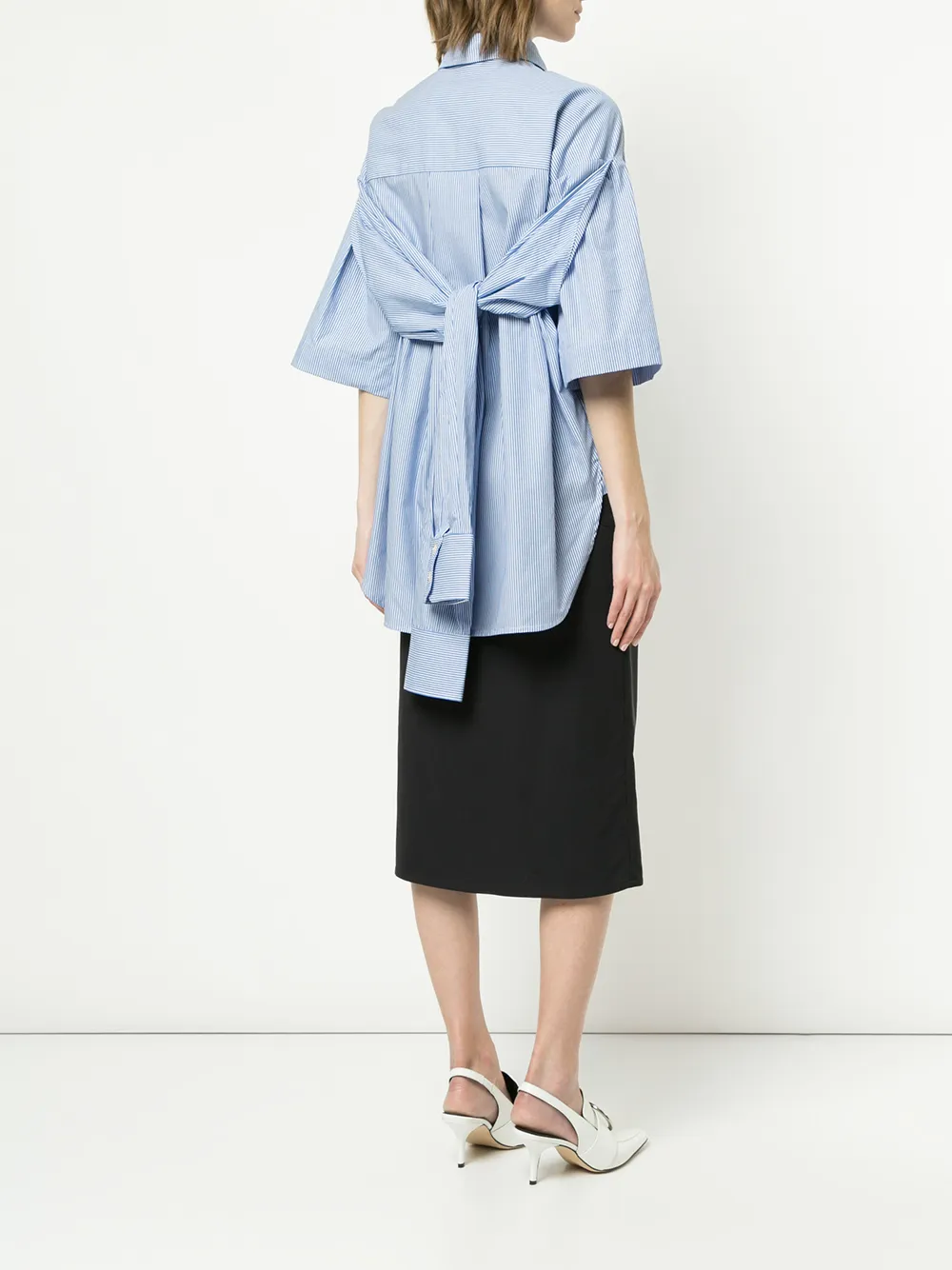 Walk Of Shame overhemd met dubbele mouwen Blauw