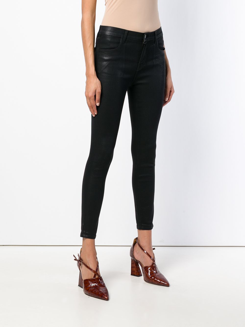 фото J Brand skinny cropped jeans