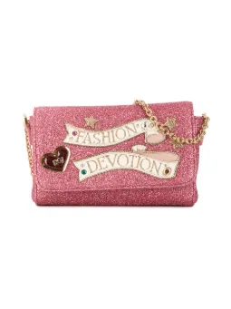 glitter cross-body bag
