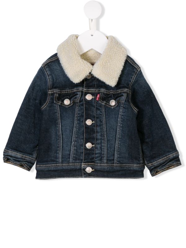 levi's faux fur denim jacket