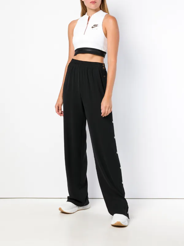 nike zip up crop top