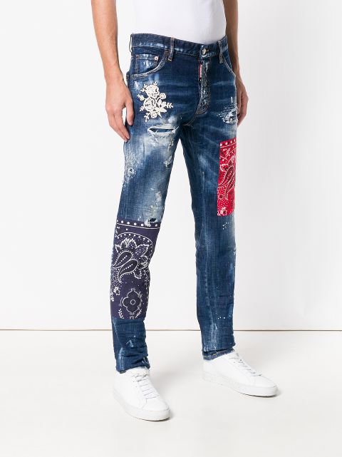 blue bandana jeans