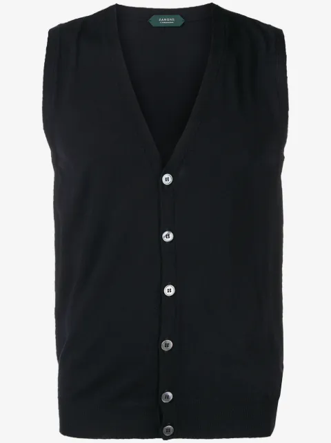 Zanone v-neck knit vest