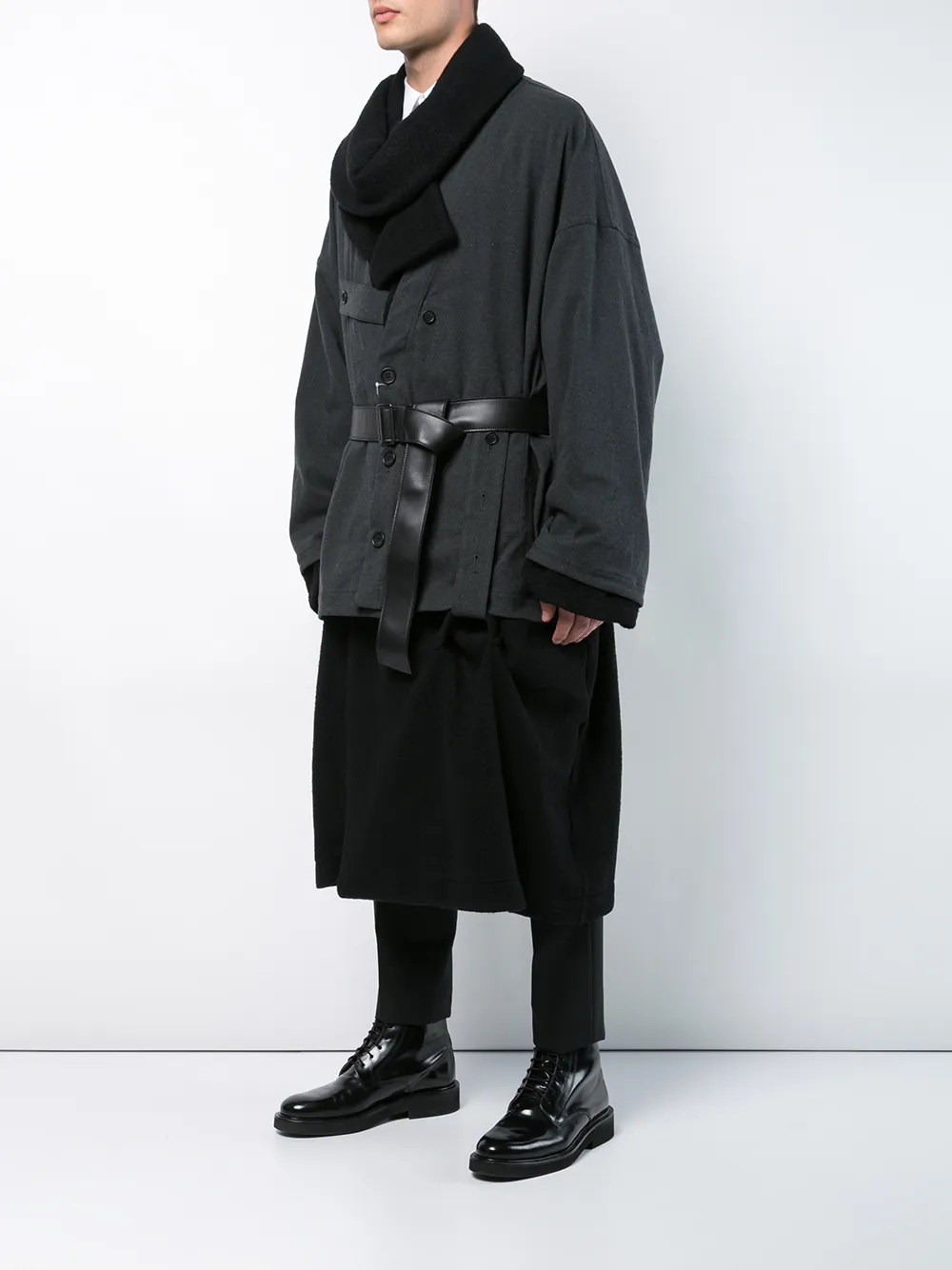 Layered Two-Tone Coat