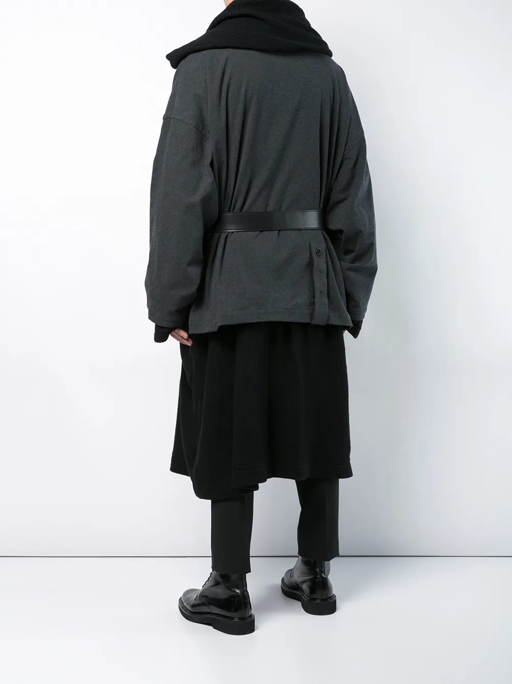 Layered Two-Tone Coat