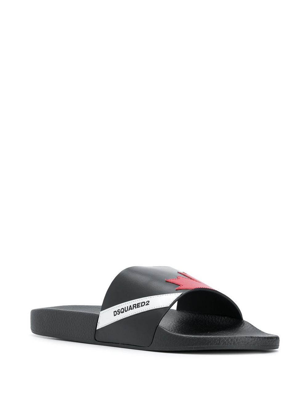 фото Dsquared2 maple leaf slides