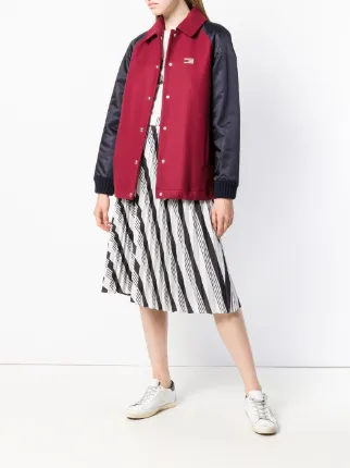 colour-block bomber jacket展示图