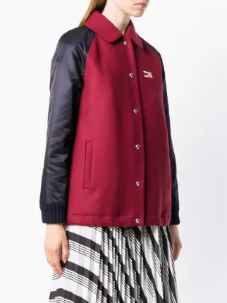 colour-block bomber jacket展示图