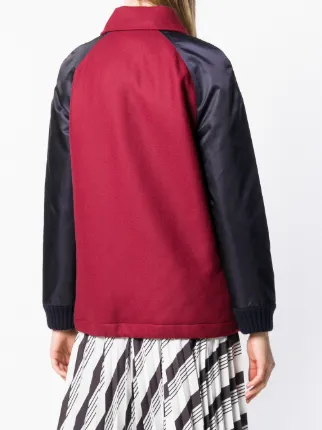 colour-block bomber jacket展示图