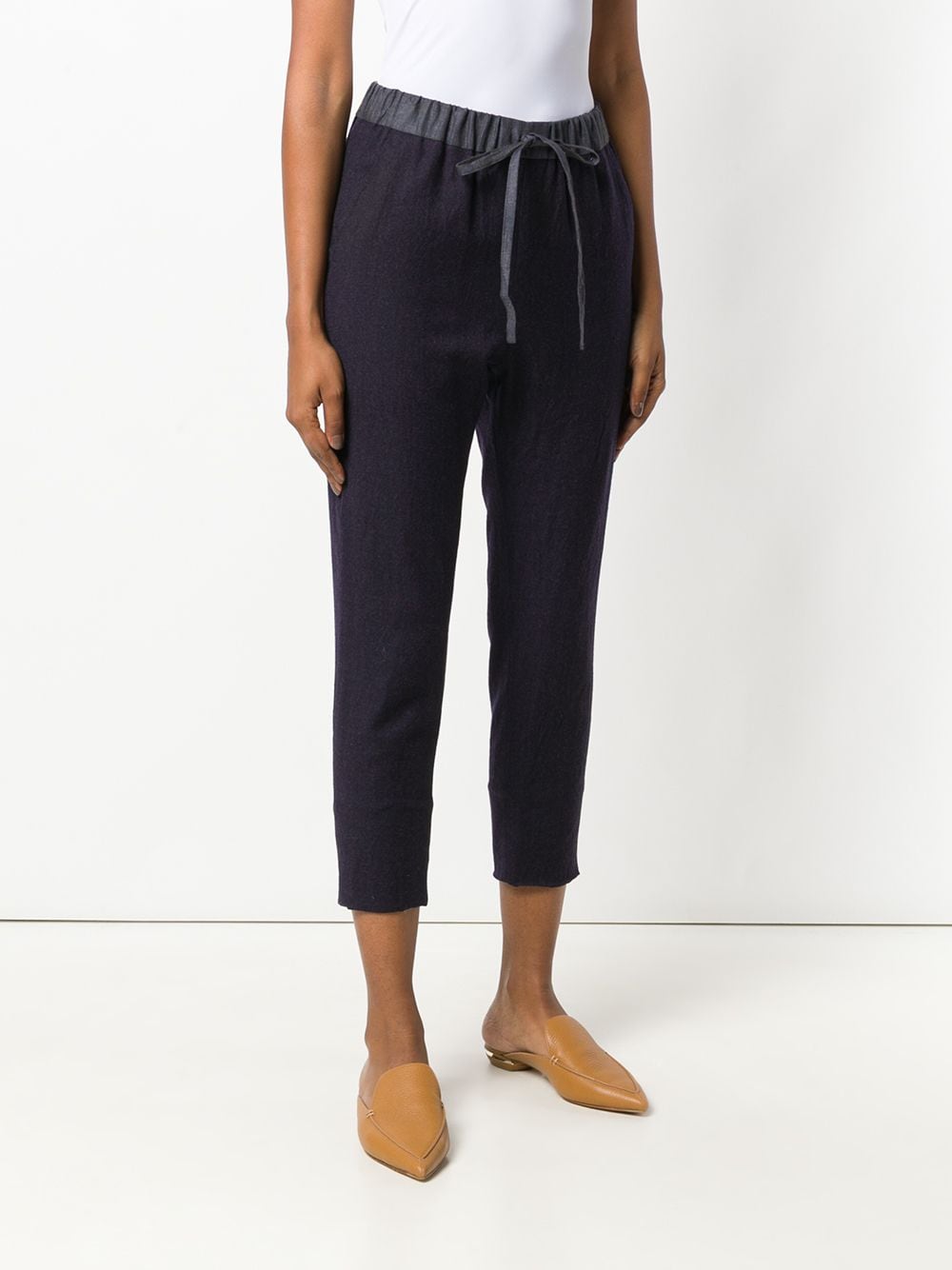 фото École De Curiosités high waist tapered trousers