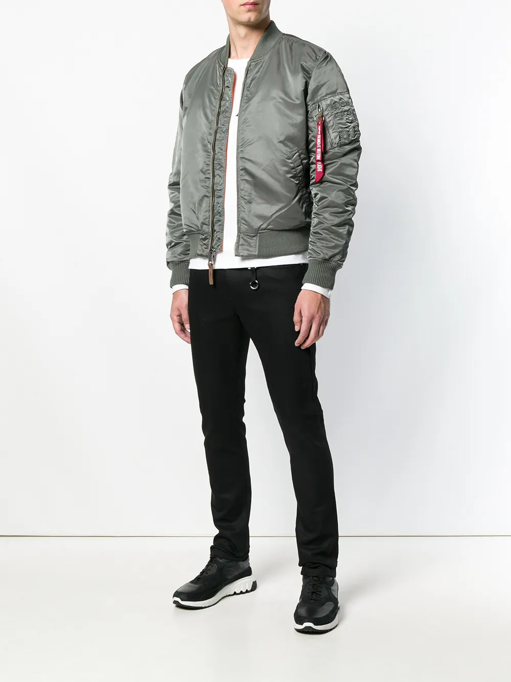 Alpha Industries zipped up bomber jacket | Chamarras bomber | Image 2