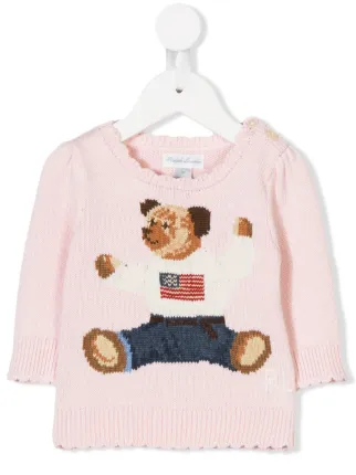 baby pink ralph lauren jumper
