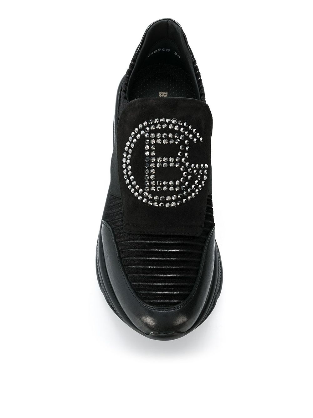 фото Baldinini rhinestone detail slip on trainer