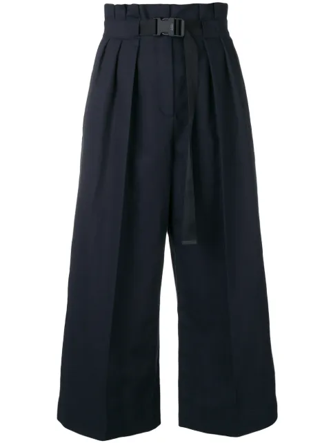 Kenzo loose flared cropped trousers 
