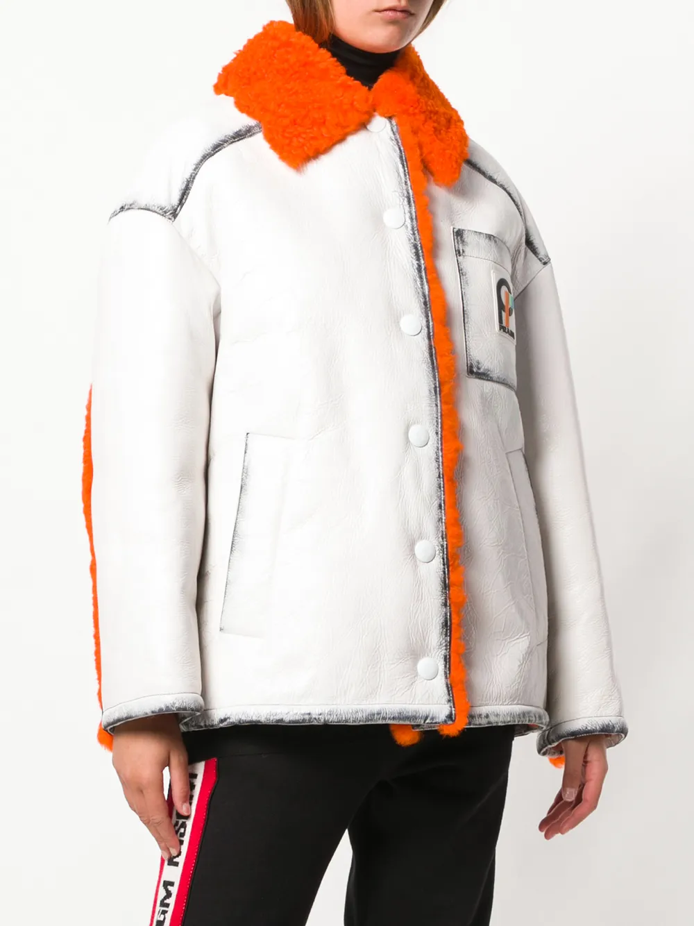  Prada Jacke Im Oversized Look   Weiß 