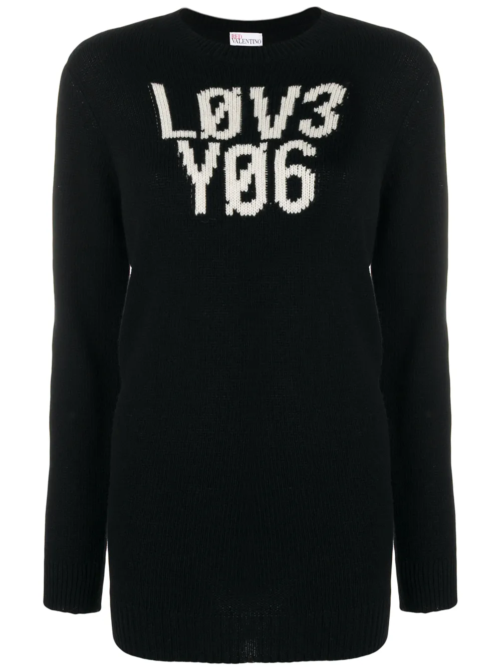 фото Red Valentino graphic knitted jumper