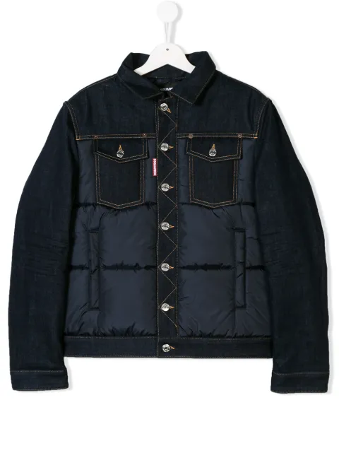 Dsquared2 Kids TEEN Padded Panel Denim 