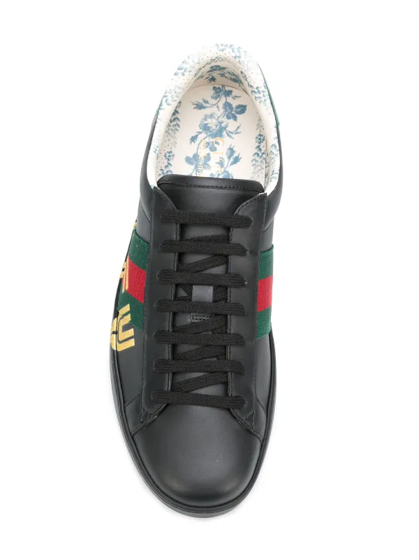 gucci ace sneakers black