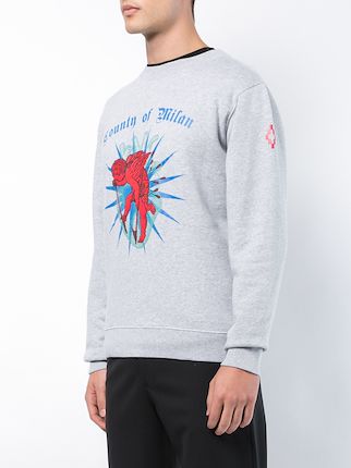 marcelo burlon county of milan logo sweatshirt