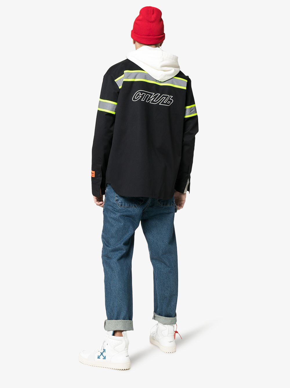 HERON PRESTON HERON PRESTON REFLECTIVE STRIP SHIRT