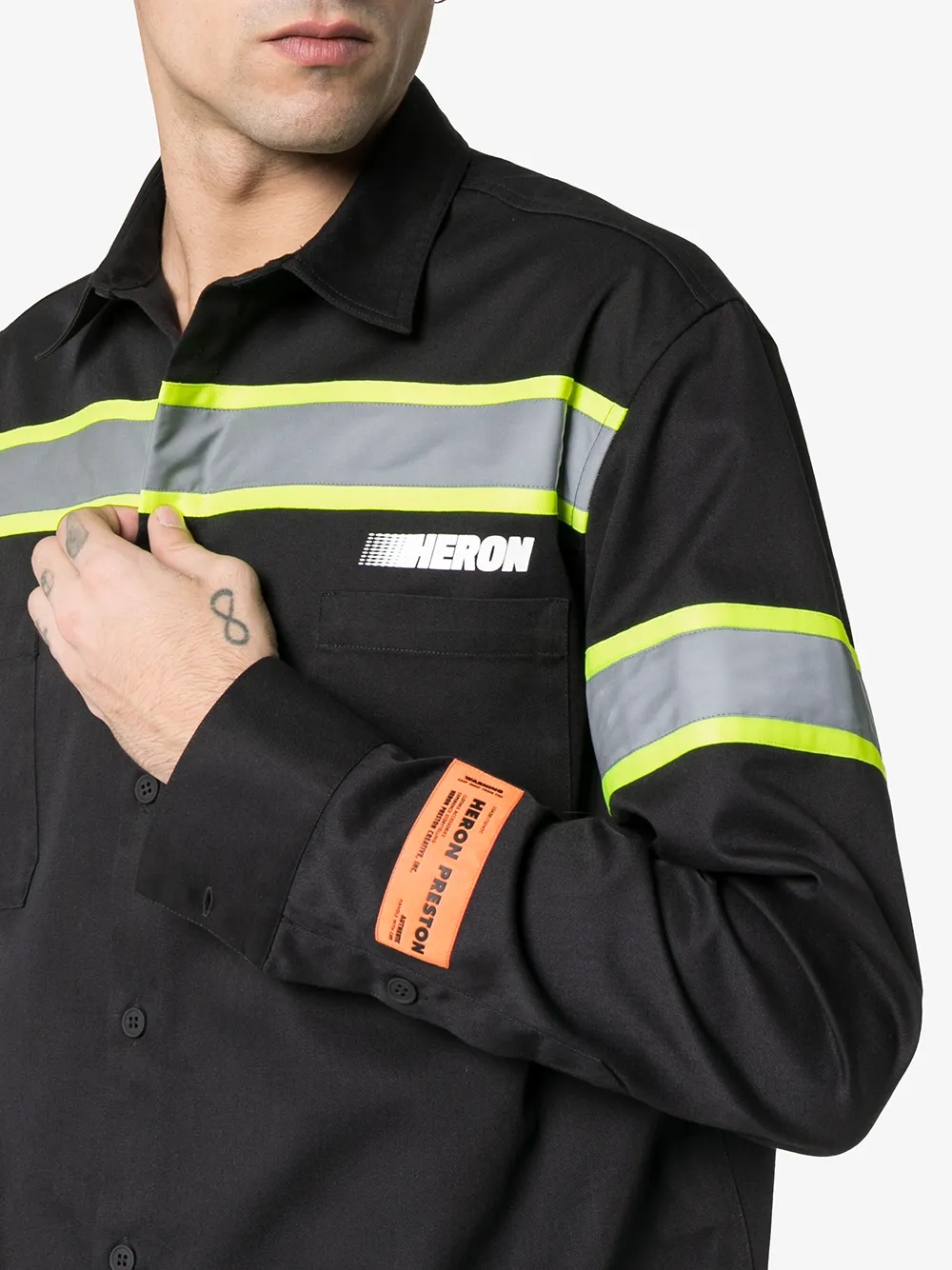 HERON PRESTON HERON PRESTON REFLECTIVE STRIP SHIRT