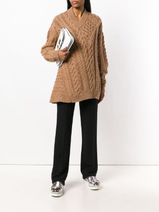 Oversized chunky-knit sweater展示图